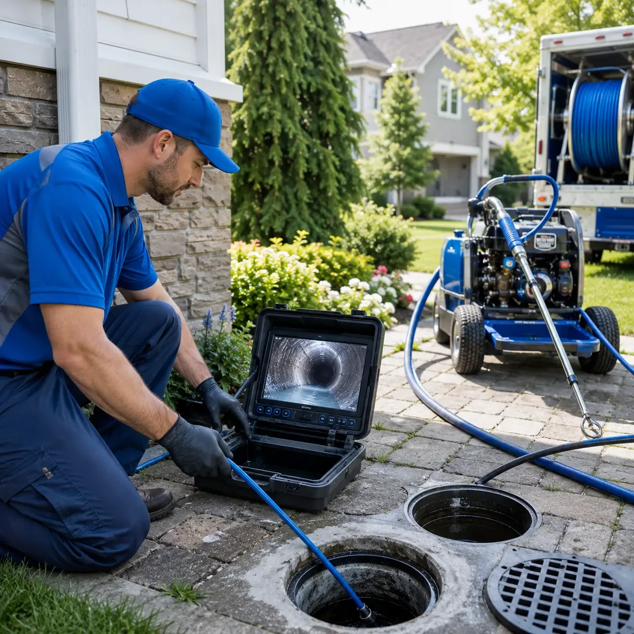 Outdoor drain cleaning professionals serving Elaine, AR